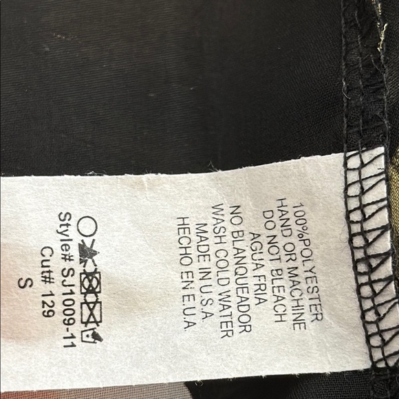 Heimish USA Small Open Front Black Pink Floral Sheer Kimono Cardigan - Picture 6 of 6